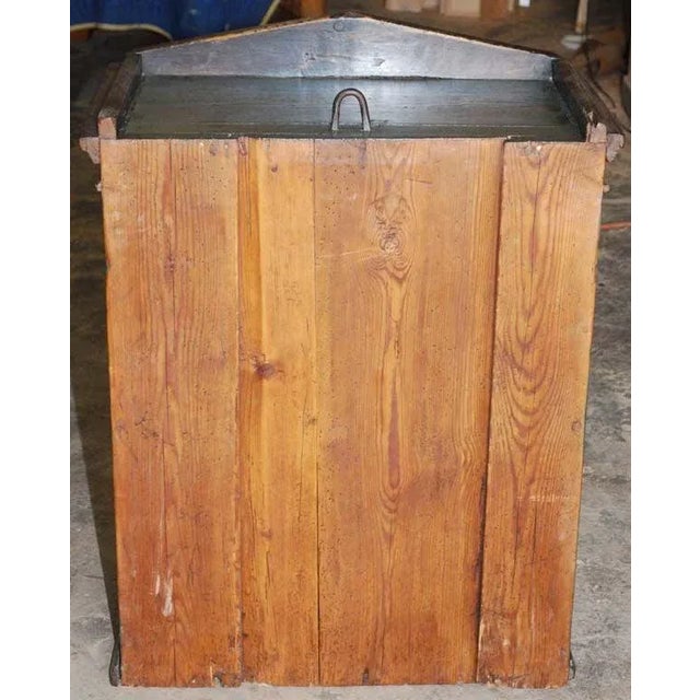 Mid 19th Century Folk Art Painted Wall Cabinet For Sale In Los Angeles - Image 6 of 7