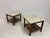 Brazilian Side Tables with Marble Tops, 1960s, Set of 2 For Sale - Image 9 of 17