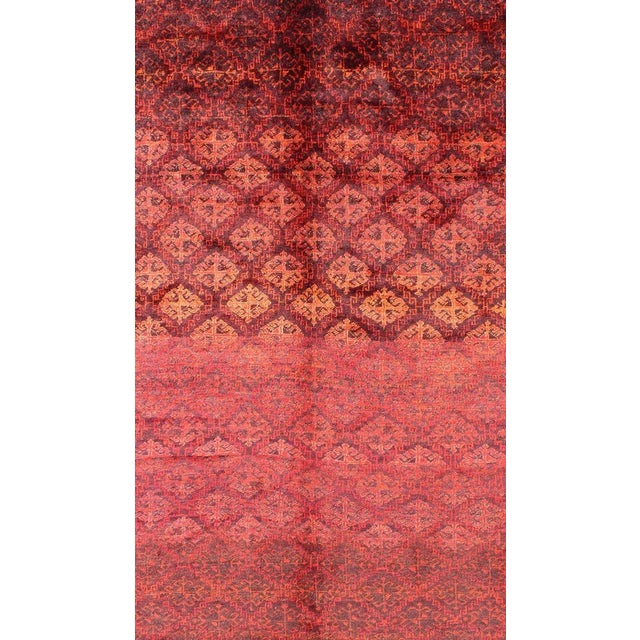 Rustic 1950s Semi Vintage Balouchi Rug- 5'3 X 8'7 For Sale - Image 3 of 13