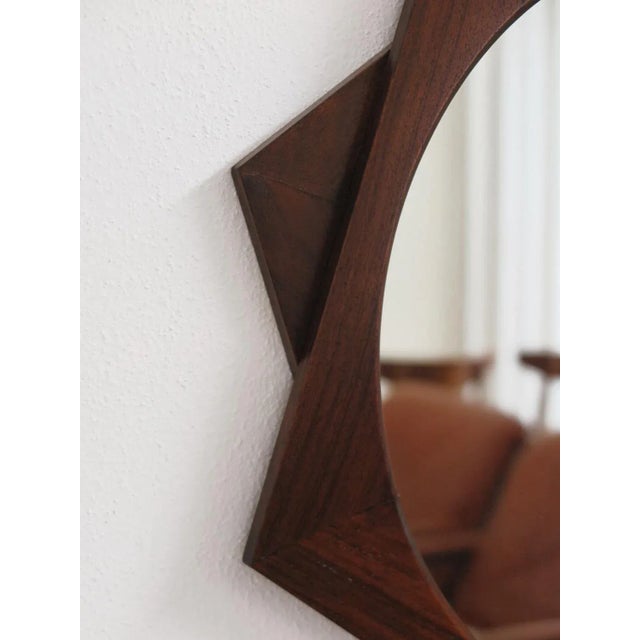 Wood Italian Mirror attributed to Ico Parisi for Stildomus, 1960s For Sale - Image 7 of 11