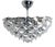 Hex Chrome and Crystal Kinkeldey Pendant Light, 1970 For Sale