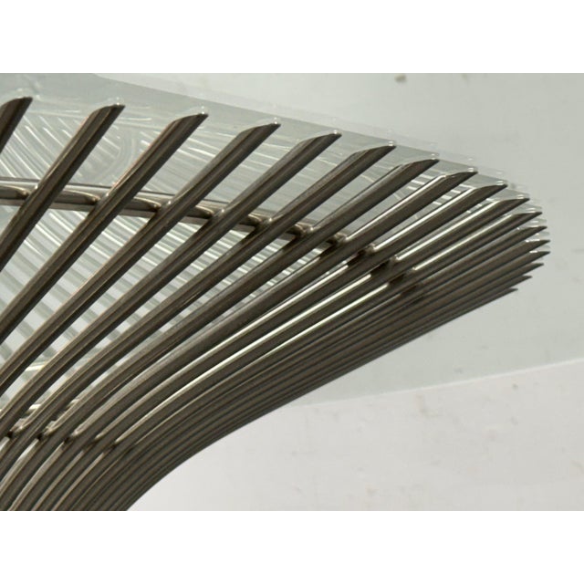 Warren Platner for Knoll/Design Within Reach Platner Wire + Glass Dining Table For Sale - Image 9 of 12
