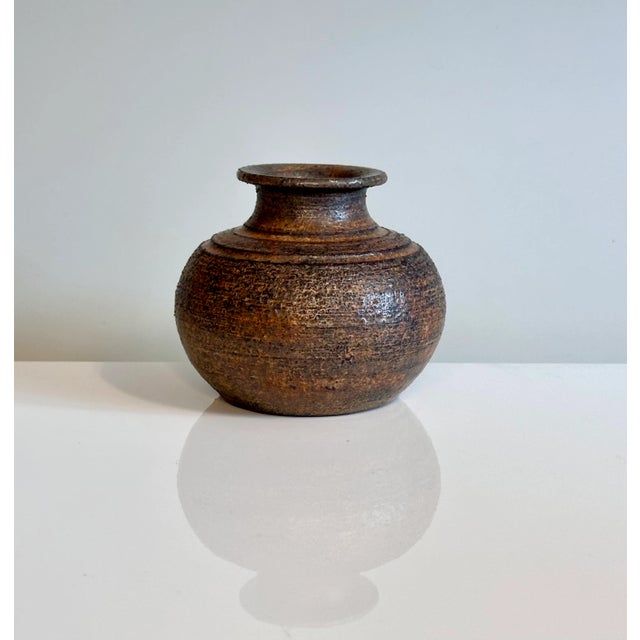 This small high quality ceramic art vase was handcrafted in the Metzner ceramist workshop in Müden, Northern-Germany...