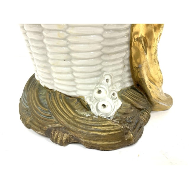 Imperial Amphora Turn Porcelain Cherub Basket With Cascading Rosettes, Circa 1890–1900 For Sale - Image 10 of 16