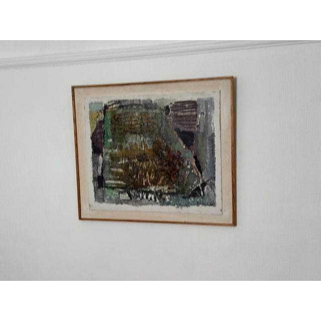 Erik Emanuelsson, Komposition, 1964, Oil on Panel, Framed For Sale - Image 11 of 11