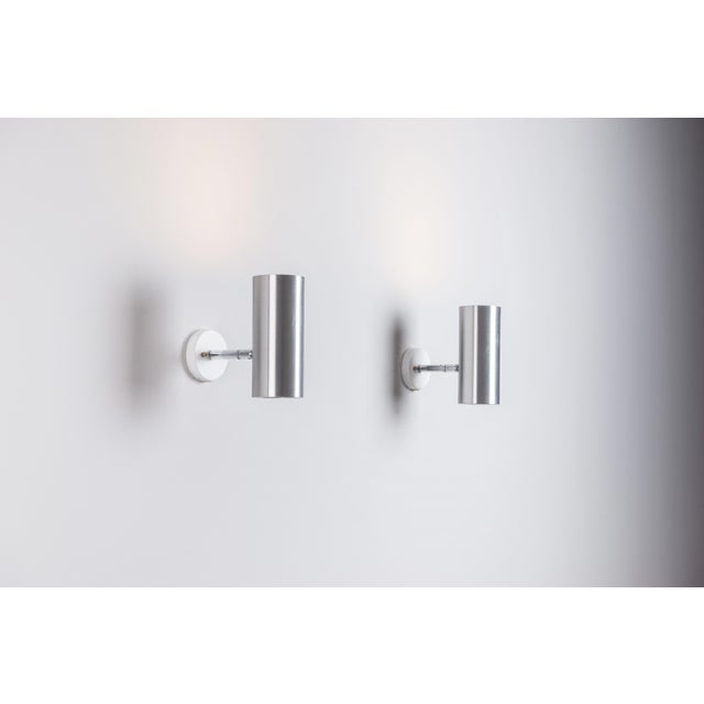 Vintage Adjustable Aluminium Wall Lamps from Raak Amsterdam, 1960s, Set of 2 For Sale - Image 6 of 11