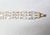 1960s 3-strand goldtone oblong faceted aurora borealis beads with faux-pearls and small goldtone round spacer beads...