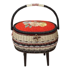 Vintage Sewing Basket Mid Century Design
