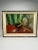 A modernist approach is the essence of this small original oil painting. It depicts random still life objects; a jug, corn...