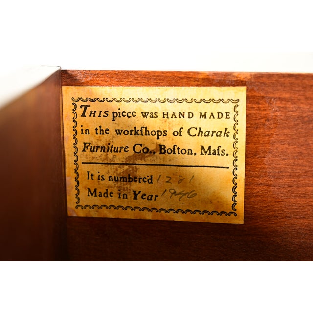 Charak Furniture Georgian Mahogany Sideboard Buffet or Bar Cabinet, 1940s For Sale - Image 9 of 18