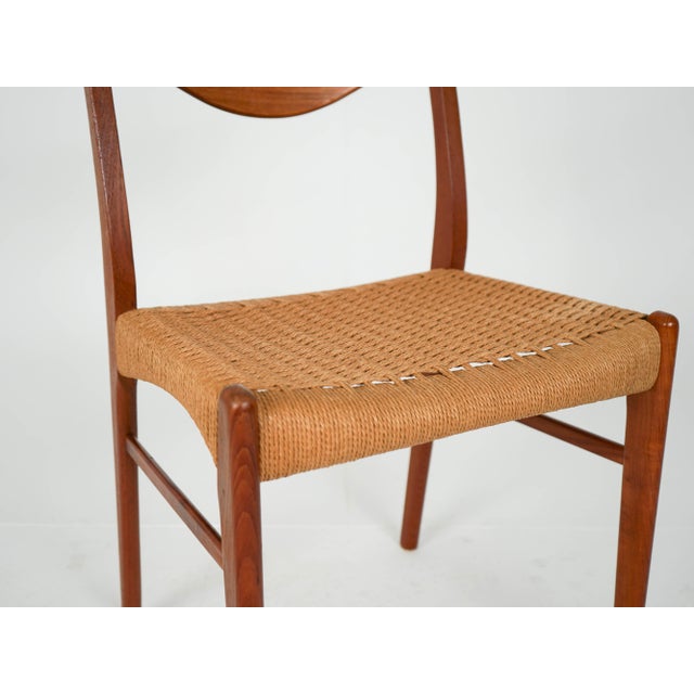 Vintage GS61 Teak Chairs by Arne Wahl Iversen, 1960s, Set of 6 For Sale - Image 10 of 17