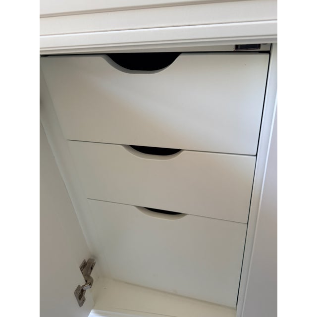 Paper White Buffet From Thomasville For Sale - Image 9 of 14