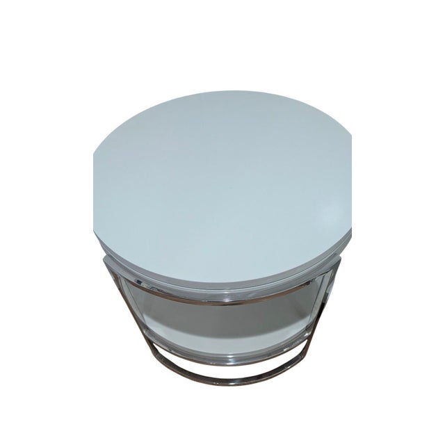 Contemporary Contemporary Mitchell Gold & Bob Williams Lawson Round Set Side Tables Lacquer For Sale - Image 3 of 9
