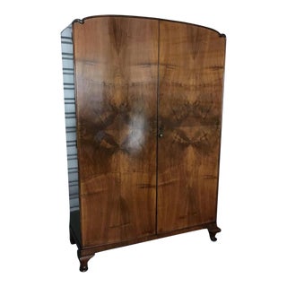 Antique 1930’s Wooden Wardrobe / Armoire For Sale