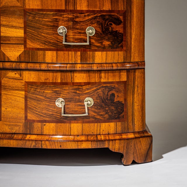 Baroque Slant-Front Secretary in Walnut, Mid-18th Century For Sale - Image 11 of 12