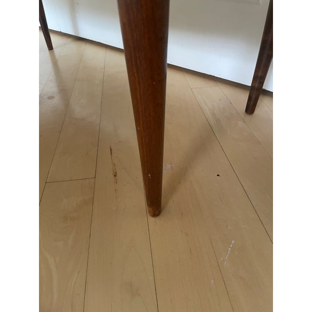 Vintage Mid Century Modern Yugoslavian Beech Wood Slat Coffee Table Bench MCM For Sale - Image 11 of 12