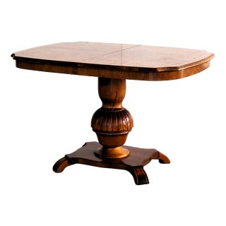 Vintage Swedish Adjustable Dining Table, 1950s For Sale