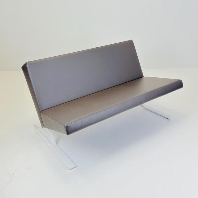 Mid-Century Satyr Compact Leather Sofa, Germany, 2000s For Sale - Image 13 of 18