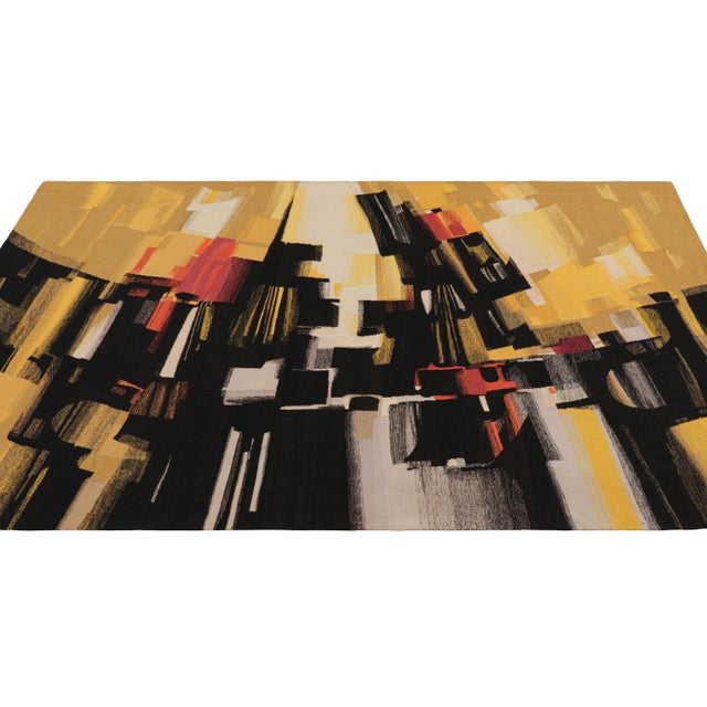 1960s Signed Vintage Andre Borderie Tapestry With Abstract Patterns - Rug & Kilim For Sale - Image 5 of 7