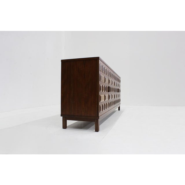 Vintage Spanish Brutalist Sideboard Credenza, 1970s For Sale - Image 11 of 13