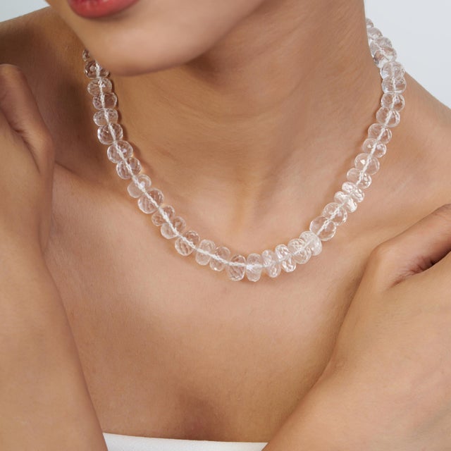 Add a refined touch to your jewelry collection with this elegant 16.5-inch necklace, featuring a striking strand of...