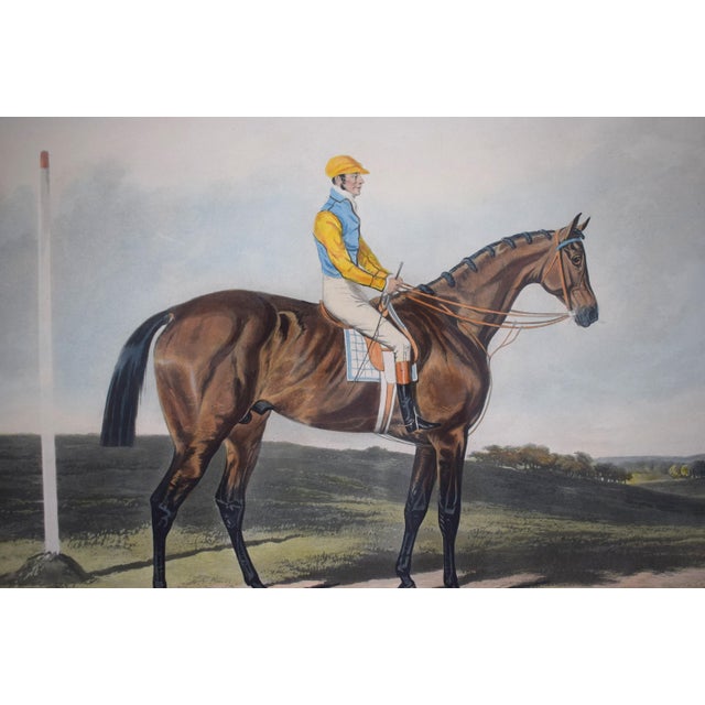 Mid 19th Century Little Wonder, Winner of the Derby Stakes at Epsom 1840 Aquatint by Charles Hancock For Sale - Image 5 of 7