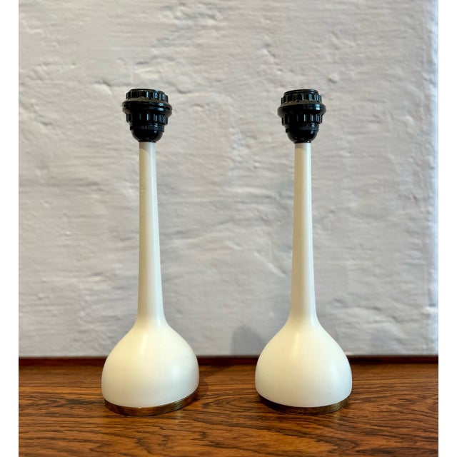 Mid-Century Modern Scandinavian Modern B44 Table Lamps in Wood by Hans-Agne Jakobssen for AB Markaryd, Sweden, 1960s, Set of 2 For Sale - Image 3 of 13