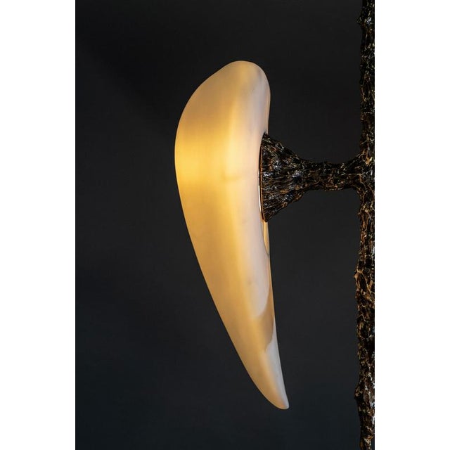 Lv-426 Vertical 3 Diffusers Pendant in Patinated Cast Bronze by William Guillon For Sale - Image 13 of 17