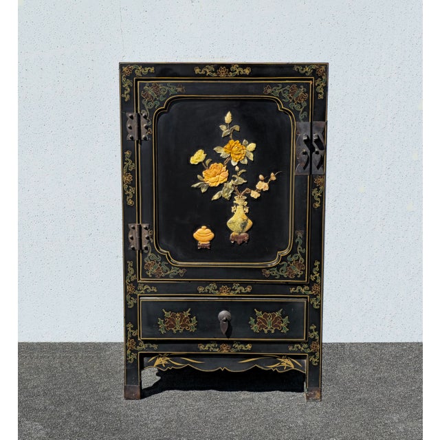 Gorgeous Cabinet in Good Vintage Condition. Solid and Firm. There is wear that is usual for its age. Please study the...