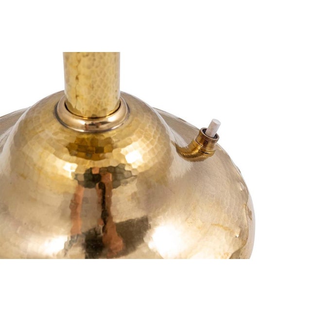 Metal Glass & Brass Table Lamp from Josef Hoffmann for Johann Loetz Witwe, 1907 For Sale - Image 7 of 9