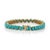 14k Yellow Gold 12.55 Ct Pear-Cut Cabochon Turquoise Tennis Bracelet, 7 Inches For Sale - Image 10 of 17