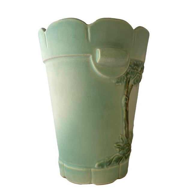 Art Deco Early 20th Century Weller Scenic Line Vase For Sale - Image 3 of 10
