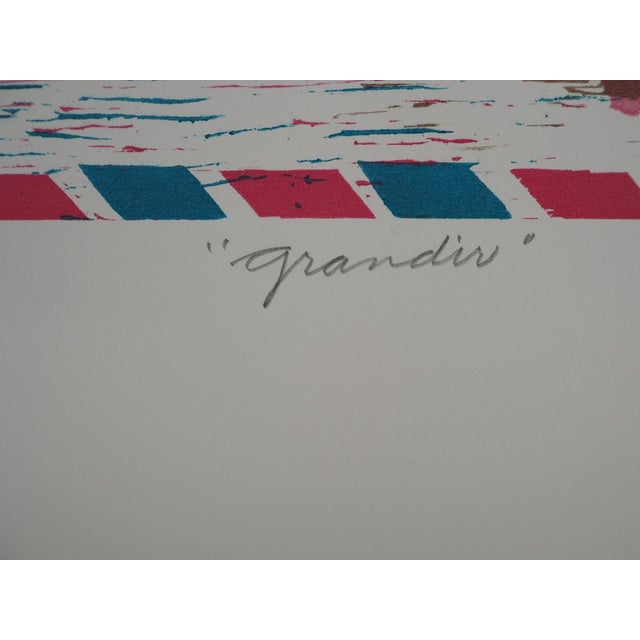 Jean Lodge, Growing Up, 1996, Original Woodcut For Sale - Image 6 of 8