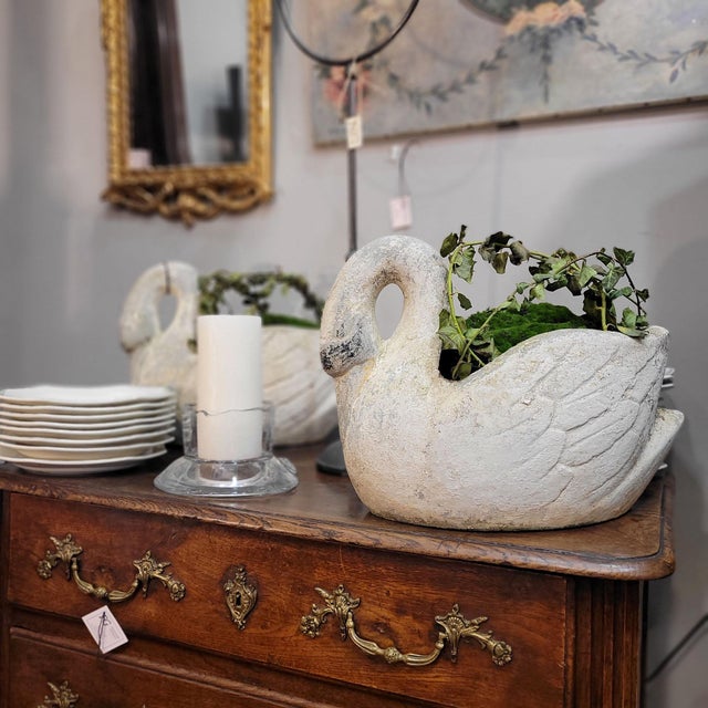 Antique Swan Planters in Concrete, France, 1920s, Set of 2 For Sale - Image 18 of 18
