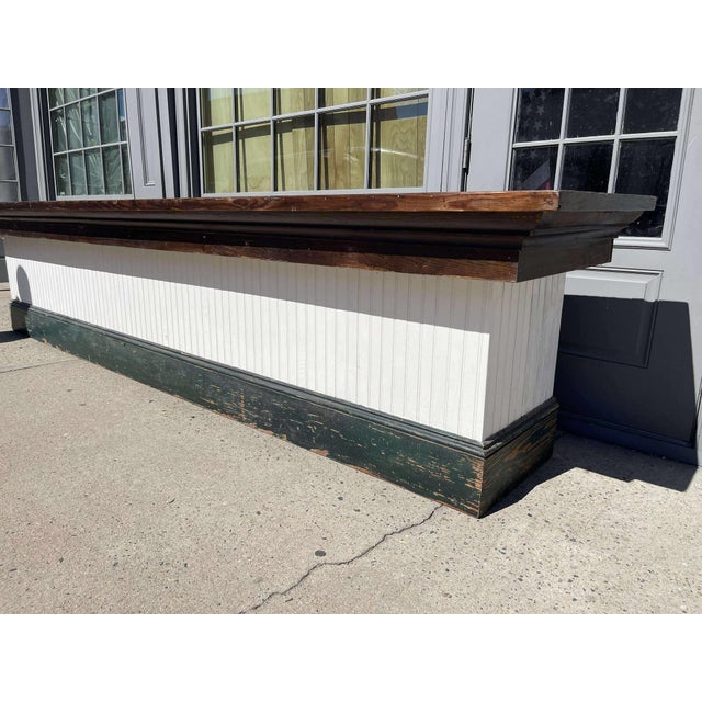 1890-1900 Antique Pine Vintage Store Display Counter For Sale - Image 12 of 17