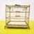 Brown Metal Birdcage with Decorative Elements and Shaped Handle For Sale - Image 8 of 9