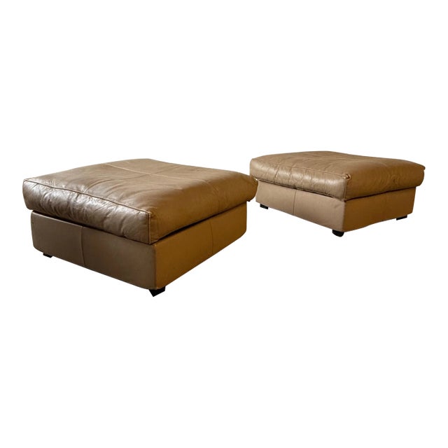 Circa 1970s Erasmo Ottomans by Afra + Tobia Scarpa for B&b Italia For Sale