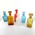 Very colorful and decorative set of six italian glass decanters. There is one white decanter, one red, two brown and two...