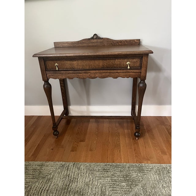 1900-1909 Solid OakDesk/Sideboard Easton Manufacturing For Sale - Image 4 of 7