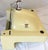 1957 Vintage "Standard" Companion Manchu Yellow Porcelain Sink With Chrome Legs ~Nice~ For Sale - Image 13 of 18