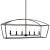 Simple Clean Open Frame Lines Are The Focus Of This Vintage Farm Industrial 6 Lt. Linear Chandelier. The Deep Dark...
