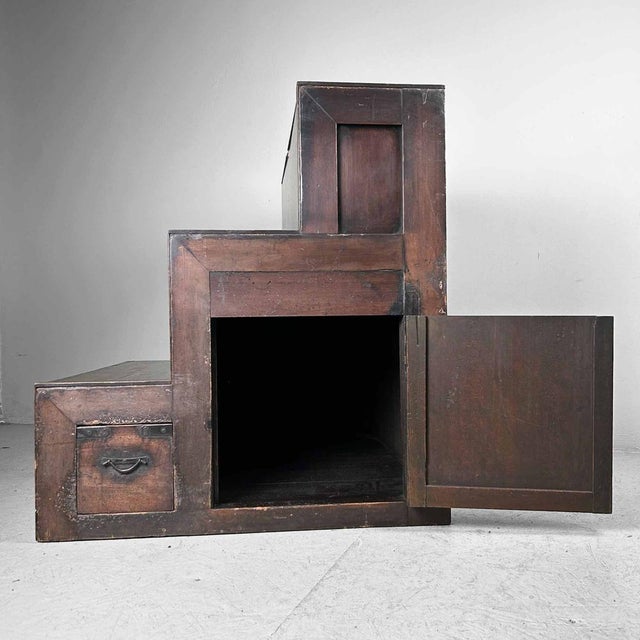 Japanese Staircase Cabinet, 1920s For Sale - Image 15 of 18