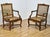 An elegant pair of canned fauteuils à la Reine in the late Regence/early Louis XV style, made in France around 1740. These...