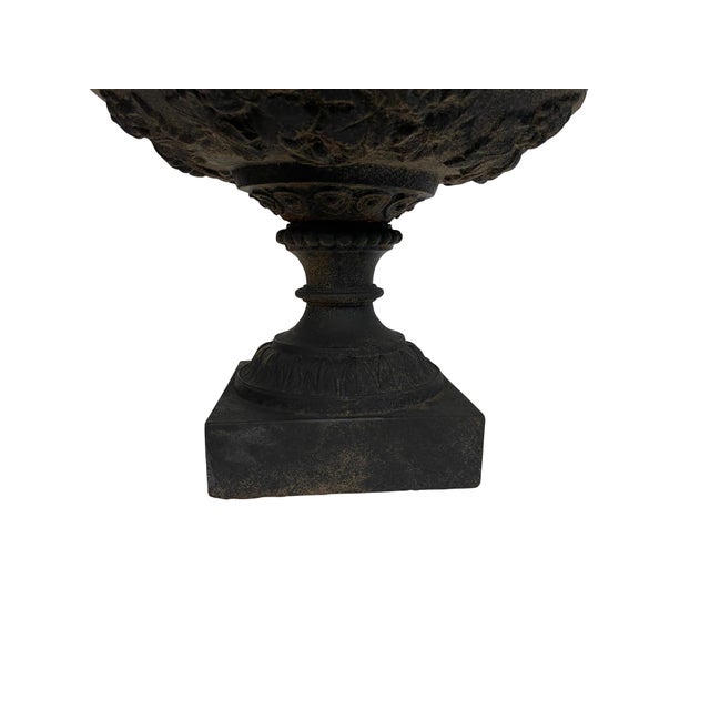 Late 19th Century Victorian Black Cast Iron Jardinière/Planter For Sale - Image 11 of 18