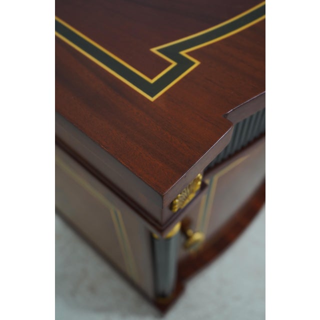 Pair Italian Versace Mahogany Nightstands For Sale - Image 13 of 18