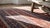1890s Brown Stripe Antique Sarouk Farahan Rug 4'2" X 6'6" Handknotted Wool Carpet For Sale - Image 9 of 10