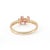 Baguette Cut Ruby Diamond Proposal Ring in 14k Solid Gold Size 7 For Sale - Image 9 of 15