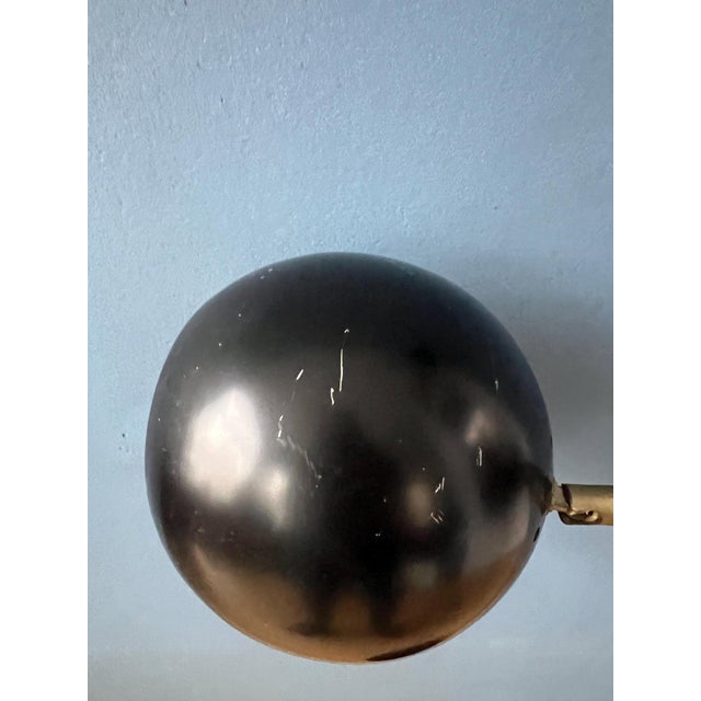 Mid-Century Black Eyeball Floor Lamp For Sale - Image 10 of 11