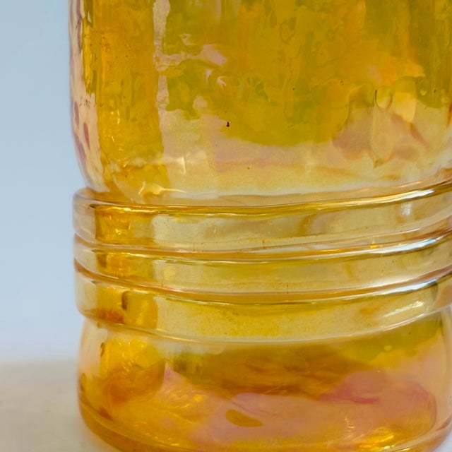 Esteban Prieto Iridescent Orange Lowball Tumblers - Set of 2 For Sale In San Francisco - Image 6 of 10