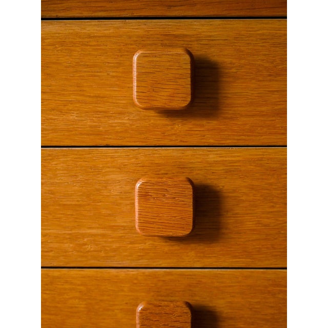 Wood Vintage Danish Desk in Light Teak, 1960s For Sale - Image 7 of 9